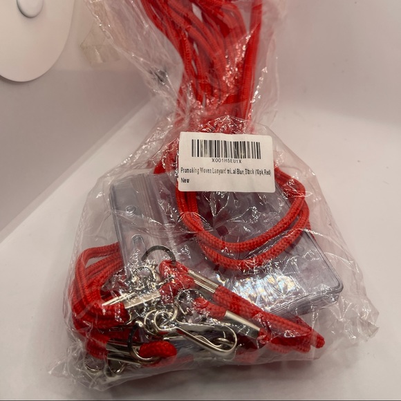 🥰4/$25 - Lanyard/ID Tag - 8 Pack - Red - Picture 3 of 7